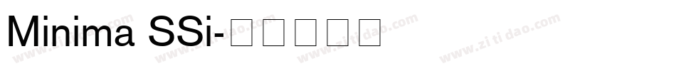 Minima SSi字体转换
